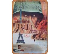 Zuhhgii Poster del film "Is Paris Burning", targa in latta retrò per bar, ristorante, casa, parete retrò, club, ristorante, grotta, regalo, targa in metallo vintage, 30,5 x 20,3 cm.