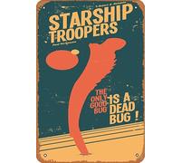 Zuhhgii Poster del film Retro Tin Sign Starship Troopers Movie Poster Art Classic Film Televisione Poster Man Cave Gift Wall Art Decor 20,3 x 30,5 cm Targa in latta.