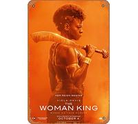 Zuhhgii Poster del film The Woman King (Viola Davis, Nanisca), in metallo, stile vintage, per casa, bar, pub, garage, decorazione, idea regalo