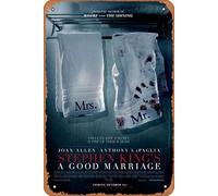 Zuhhgii Poster in latta con scritta "A Good Marriage", poster vintage del film, decorazione artistica da parete, poster musicale per bar, pub, caffetteria, cucina, bagno, karaoke, cartello in metallo