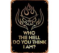 Zuhhgii Poster in metallo a tema anime Tengen Toppa Gurren Lagann figura poster metallo metallo targa Kamina Gurren Lagann decorazione artistica da parete in latta - 20,3 x 30,5 cm