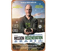 Zuhhgii Poster in metallo con scritta "Kiss the Ground (Woody Harrelson, David Arquette), in metallo, 20,3 x 30,5 cm, stile vintage, per casa, bar, pub, garage, decorazione regalo
