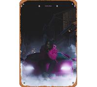 Zuhhgii Poster in metallo retrò con scritta "Young Thug Punk", divertente targa decorativa da parete, per musica, bar, ristorante, supermercato, negozio, film, idea regalo, 20 x 30 cm