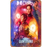 Zuhhgii Poster in metallo vintage del film Ant-Man And The Wasp Quantumania (Paul Rudd, Evangeline Lilly) con film cinematografico, 20,3 x 30,5 cm, targa in metallo vintage per casa, bar, pub, garage