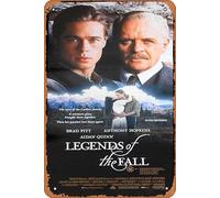 Zuhhgii Poster originale del film Legends of the Fall Brad Pitt Anthony Hopkins, targa in metallo vintage retrò del vecchio film poster TV bar karaoke uomo grotta decorazione da parete 20,3 x 30,5 cm.