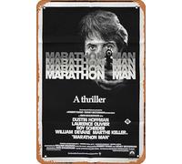 Zuhhgii Poster originale del film "Marathon Man", Dustin Hoffman, Laurence Olivier, vintage, in metallo, stile retrò, decorazione da parete per bar, karaoke, 20 x 30 cm.