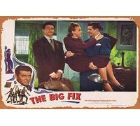 Zuhhgii Poster retrò classico del film THE BIG FIX Original Lobby Card 8 Sheila Ryan GAMBLING James Brown Vintage Metal Tin Sign Old TV Film Poster Regalo Karaoke Bar Pub Club Piatti da parete