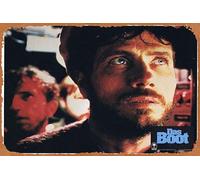 Zuhhgii Poster retrò classico del film THE BOAT aka DAS BOOT Original Lobby card 8 Jürgen Prochnow Wolfgang Petersen Vintage Metal Tin Sign Old TV Film Poster Regalo Karaoke Bar Pub Club Parete