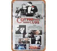 Zuhhgii Poster retrò classico del film THE COTTON CLUB Daybill Poster del film Richard Gere Gregory Hines Diane Lane targa vintage in metallo vecchio poster TV film poster regalo karaoke bar pub club