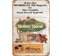 Zuhhgii Poster retrò del film Robin Hood 1983 targa in latta, vintage of classic old film, cartello in metallo per TV bar, regalo, karaoke, club musicale, ristorante, grotta, decorazione da parete