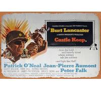 Zuhhgii Poster vintage classico del film Castle Keep Original British Quad Movie Poster Burt Lancaster Battle of the Bulge Film Poster Metallo Targa TV Poster Regalo Karaoke Bar Pub Club Decorativo