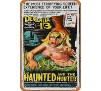 Zuhhgii Poster vintage classico del film Dementia 13 del 1963 Coppola Corman originale poster del film poster del film poster in metallo latta poster TV poster regalo karaoke bar pub club piatti