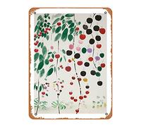 Zuhhgii Poster vintage con stampa artistica con disegno di fragole e frutta, 20 x 30 cm, targa in metallo retrò vintage per casa, bar, pub, garage, decorazione regalo