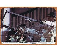 Zuhhgii Poster vintage del film A CLOCKWORK ARANCIO originale FOH 8 x 10 Lobby Card Still 6 Stanley Kubrick Targa in latta, retro del classico vecchio film poster metallo cartello bar regalo karaoke