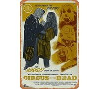 Zuhhgii Poster vintage del film Circus of the Dead, poster televisivo regalo decorazione da parete arte per film TV karaoke uomo grotta bar musicali, bar, club e pub 20,3 x 30,5 cm.