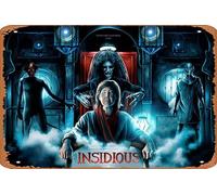 Zuhhgii Poster vintage del film in latta Insidious Classic Film Decor Wall Art Painting Poster Musical Bar Pub Cafe Wall Kitchen Bathroo Poster Karaoke Retro Decor Art 20,3 x 30,5 cm Film Televisione