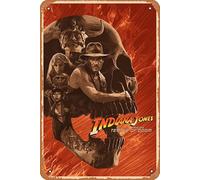 Zuhhgii Poster vintage del film Indiana Jones e il tempio del destino, decorazione artistica da parete, poster musicale per bar, pub, caffetteria, parete, cucina, bagno, karaoke, decorazione retrò
