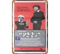 Zuhhgii Poster vintage del film The RABBIT TEST 1978 Daybill Movie poster Joan Rivers Billy Crystal Retro of Classic Old Film Poster Targa in metallo TV Bar Wall Club Restaurant Man Cave Wall Wall