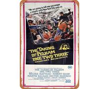 Zuhhgii Poster vintage del film The taking of PELHAM ONE TWO THREE originale australiano 3 fogli poster del film Robert Shaw 123 retrò del vecchio film poster metallo cartello TV bar Wall Club