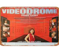 Zuhhgii Poster vintage del film Videodrome 1983 in latta, retro del classico vecchio film, cartello in metallo per bar, regalo, karaoke, club, uomo, grotta, decorazione da parete, 20,3 x 30,5 cm.