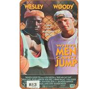 Zuhhgii Poster vintage del film White Men Can't Jump 1992, retro of classic old film, targa in metallo per bar, regalo, karaoke, club, uomo, grotta, decorazione da parete, 20,3 x 30,5 cm.