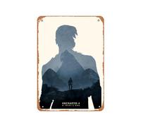 Zuhhgii Poster vintage in metallo con Ryan Ripley Uncharted 4, 30,5 x 20,3 cm, adatto per la decorazione da parete di bar, caffetteria, garage, grotta