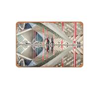Zuhhgii Poster vintage in metallo, con scritta in lingua inglese "Mark Leek Ciudad De Las Artes Y Las Ciencas", 30,5 x 20,3 cm, adatto per decorazione da parete di bar, caffetterie, garage, grotte di