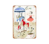 Zuhhgii Poster vintage in metallo con scritta "Judith Loske The Brave Tin Soldier", 30,5 x 20,3 cm, adatto per decorazione da parete di bar, caffetterie, garage, grotte degli uomini