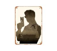 Zuhhgii Poster vintage in metallo - Ryan Ripley Kingsman: The Secret Service Textless Edition Targa in latta 30,5 x 20,3 cm adatta per decorazione da parete di bar, caffetterie, garage, grotte