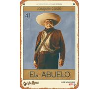 Zuhhgii Que Viva Mexico (Joaquin Cosio, El Abuelo) Poster del film Film Cinema Theatre 20 x 30 cm - Targa in metallo vintage per casa, bar, pub, garage, decorazione regalo