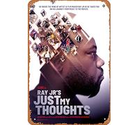 Zuhhgii Ray Jr's Just My Thoughts (Rent Due, Brittany Winegarner) Poster in metallo con film cinema cinema teatro 20,3 x 30,5 cm - Targa in metallo vintage con musica cinematografica per casa, bar
