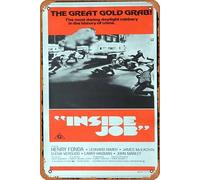 Zuhhgii Retro Classic Inside Job aka The Alpha Caper Daybill Poster del film Henry Fonda Targa in latta decorazione da parete vintage film TV cartelli in metallo per regalo karaoke uomo grotta bar pub