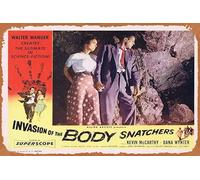 Zuhhgii Retro Classic INVASION OF THE BODY SNATCHERS Original Lobby Card 3 Kevin McCarthy Sci Fi Targa in latta Poster Decorazione da parete Vintage Film TV Segnali in metallo per regalo Karaoke Man