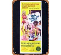 Zuhhgii Retro Classic Old Movie For Singles Only Daybill Poster del film John Saxon Milton Berle Vintage Metal Sign TV Film Poster Regalo Karaoke Bar Pub Club Piatti da parete decorativi Uomo Cave