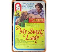 Zuhhgii Retro Tin Sign MY SWEET LADY Original One sheet Movie poster Cristina Raines Cliff De Young Classic Movie TV Poster Decor Wall Art Painting Poster Musical Bar Pub Cafe Parete Cucina Bagno