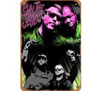 Zuhhgii Run The Jewels - Poster dinamico in metallo, stile retrò, divertente, vintage, decorazione da parete, per caffè, bar, ristorante, supermercato, negozio, film, idea regalo, 20 x 30 cm