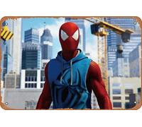 Zuhhgii Scarlet Spider 4K Game Wall Decor Art Print Poster vintage in latta per stanze, cucine, camere da letto, uffici, bar, caffè, club, ristoranti, fattorie, pub, decorazione da parete in metallo