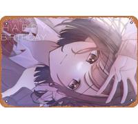Zuhhgii Shinonome Ena, Lying Down, Project Sekai Colorful Stage - 20,3 x 30,5 cm Targa in latta retrò