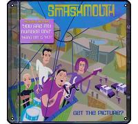 Zuhhgii Smash Mouth - Get The Picture?, Targa in metallo vintage con musica rock da parete, per palestra, piscina, bar, bagno, cortile, garage, pub, 30,5 x 30,5 cm