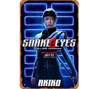Zuhhgii Snake Eyes: G.i. Joe Origins (Akiko, Haruka Abe) - Poster in metallo vintage per casa, bar, pub, garage, decorazione, idea regalo