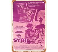 Zuhhgii Targa in latta con scritta in lingua inglese "Sibilla 1976", stile vintage, stile vintage, decorazione da parete per bar, karaoke, musica, ristorante, grotta, 20,3 x 30,5 cm.
