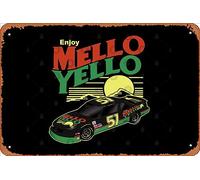 Zuhhgii Targa in latta retrò Cole Trickle Mello Yello Car vintage divertente novità segni in metallo uomo grotta segni umoristici film musica bar arte poster stampa retrò decorazione da parete garage