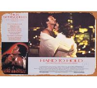 Zuhhgii Targa in latta retrò con scritta "Hard to Hold" (lingua italiana non garantita), originale 3 Rick Springfield, Janet Eilber, poster in metallo retrò vintage classico per film e televisione