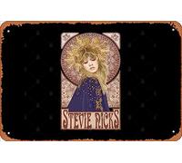Zuhhgii Targa in latta retrò con Stevie Nicks vintage divertente novità segni uomo grotta segni umoristici film musica bar arte poster stampa retrò decorazione da parete garage regali 30,5 x 20,3 cm