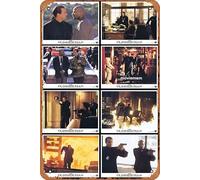 Zuhhgii Targa in latta retrò "The Glimmer Man", set originale di biglietti per la lobby di Steven Seagal Keenen Ivory Wayans Bob Gunton, poster retrò vintage in metallo classico per film e televisione
