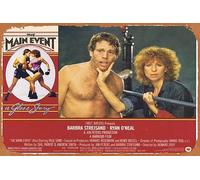Zuhhgii Targa in latta retrò THE MAIN EVENT Lobby card 6 Barbra Streisand Ryan O'Neal, poster in metallo retrò per TV bar uomo grotta decorazione da parete 20 x 30 cm.