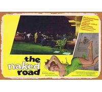 Zuhhgii Targa in latta retrò THE NAKED ROAD Original Lobby Card 6 Jeanne Rainer Ronald Long Retro of Classic Old Film Poster metallo Targa TV Bar Man Cave Wall Decor 20,3 x 30,5 cm