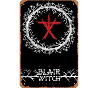 Zuhhgii Targa in latta vintage retrò con The Blair Witch Project Movie Series, poster del film Art Classic Movie Poster Man Cave Wall Art Decor regalo donne uomini 20,3 x 30,5 cm metallo segno di
