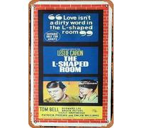 Zuhhgii Targa in latta vintage The L Shape Room originale Daybill Poster del film Leslie Caron Tom Bell Anthony Booth retrò del classico vecchio film poster in metallo TV bar uomo grotta decorazione