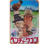 Zuhhgii Targa in metallo con pellicola retrò Paint Your Wagon, cartello artistico, carino, decorazione da parete, poster per casa, camera da letto, cucina, bar, casa, caffetteria, 20,3 x 30,5 cm.